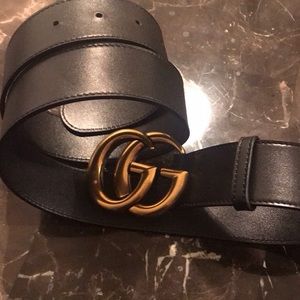 Gucci Accessories - Gucci Leather Belt w/ Double G Buckle Gucci Accessories - Gucci Leather Belt w/ Double G Buckle